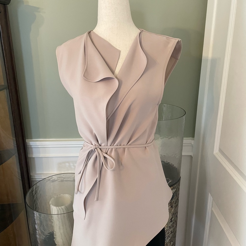 Asymmetrical drapey vest